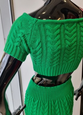 Комплект топ и пола в зелено