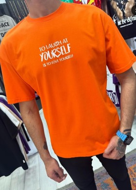 Тениска с Мики оранжева